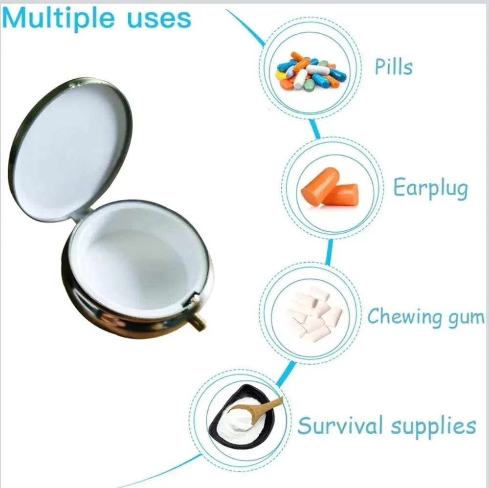 🐎NEW! Vintage Style Cameo Pill Box - Picture 3 of 4